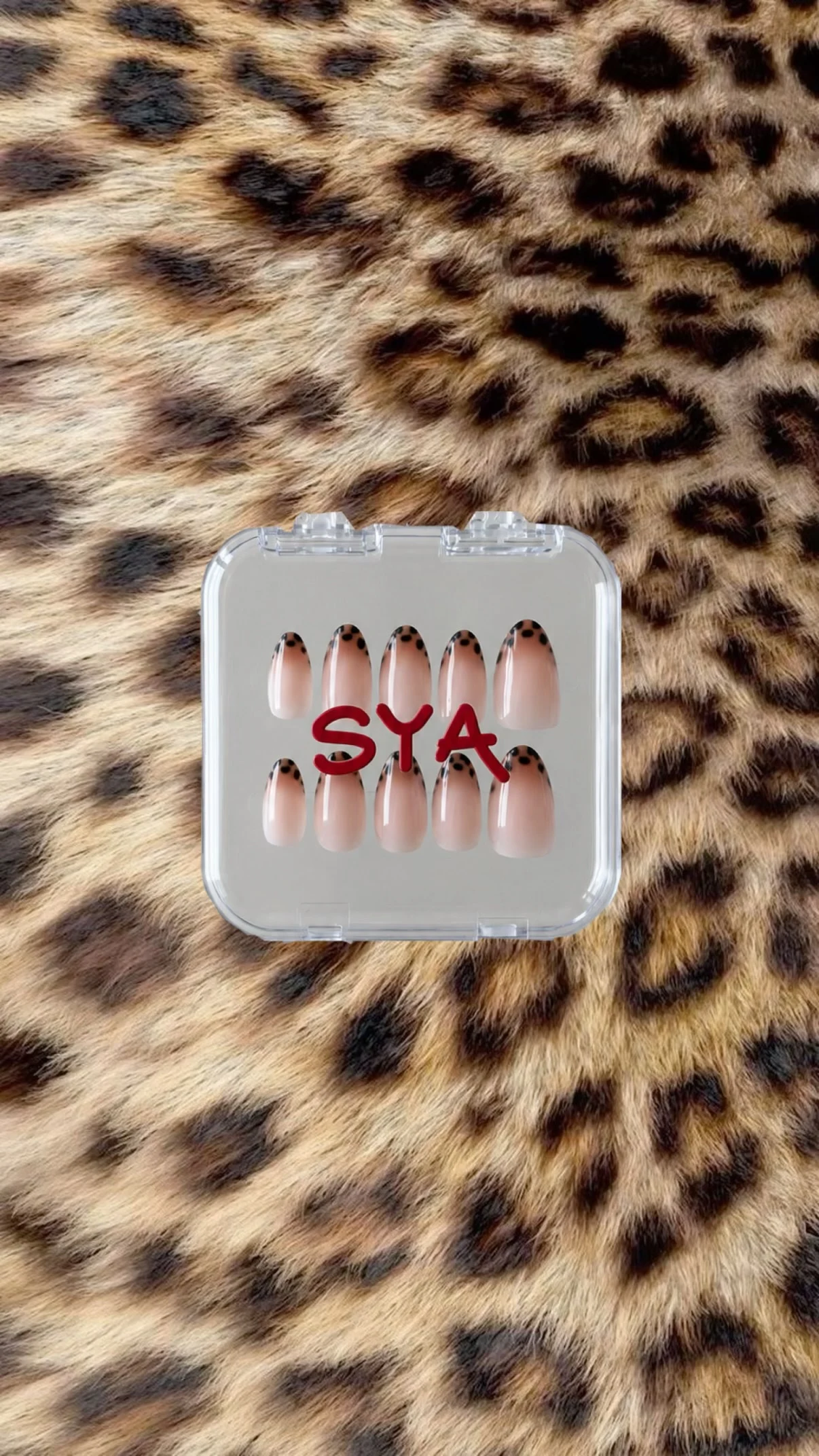 Cheetah French Tip
